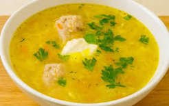 Суп із пшоном і куркою